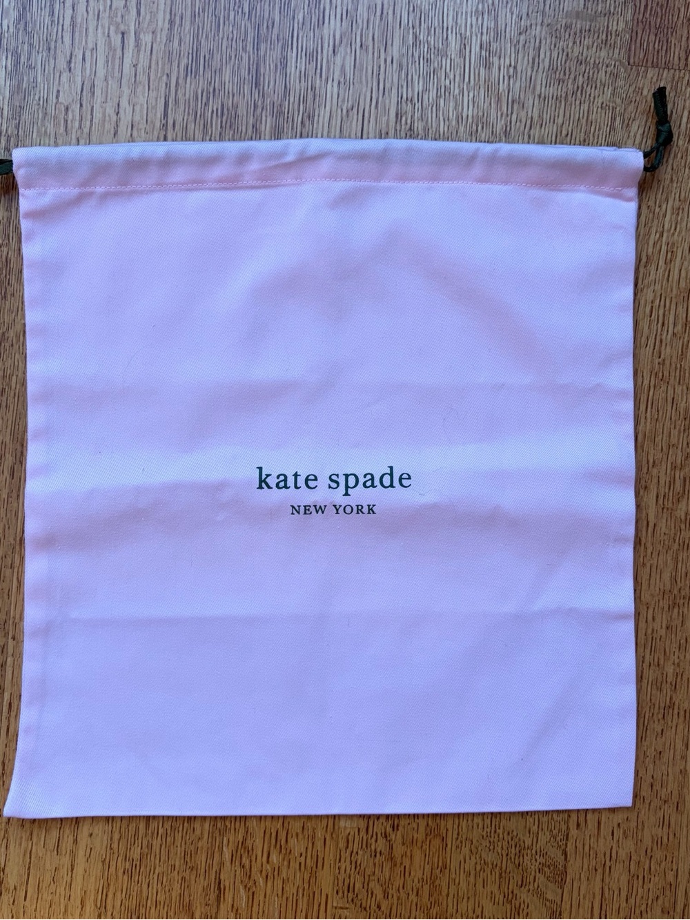 Kate Spade New York Pink Drawstring Dust Bag Storage Pouch 13" x 12" Medium EUC